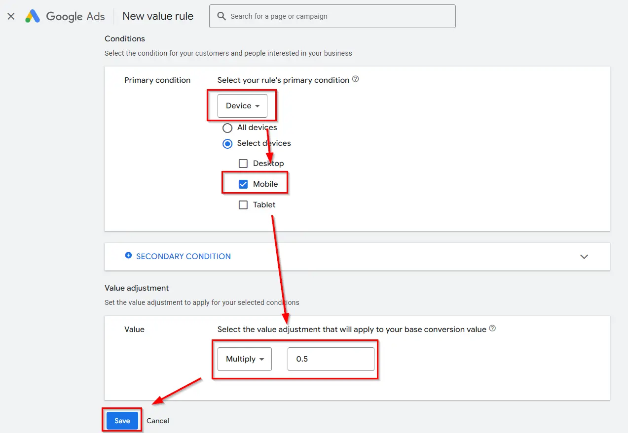 Exclude Mobile Devices and Apps in PMax Campaigns